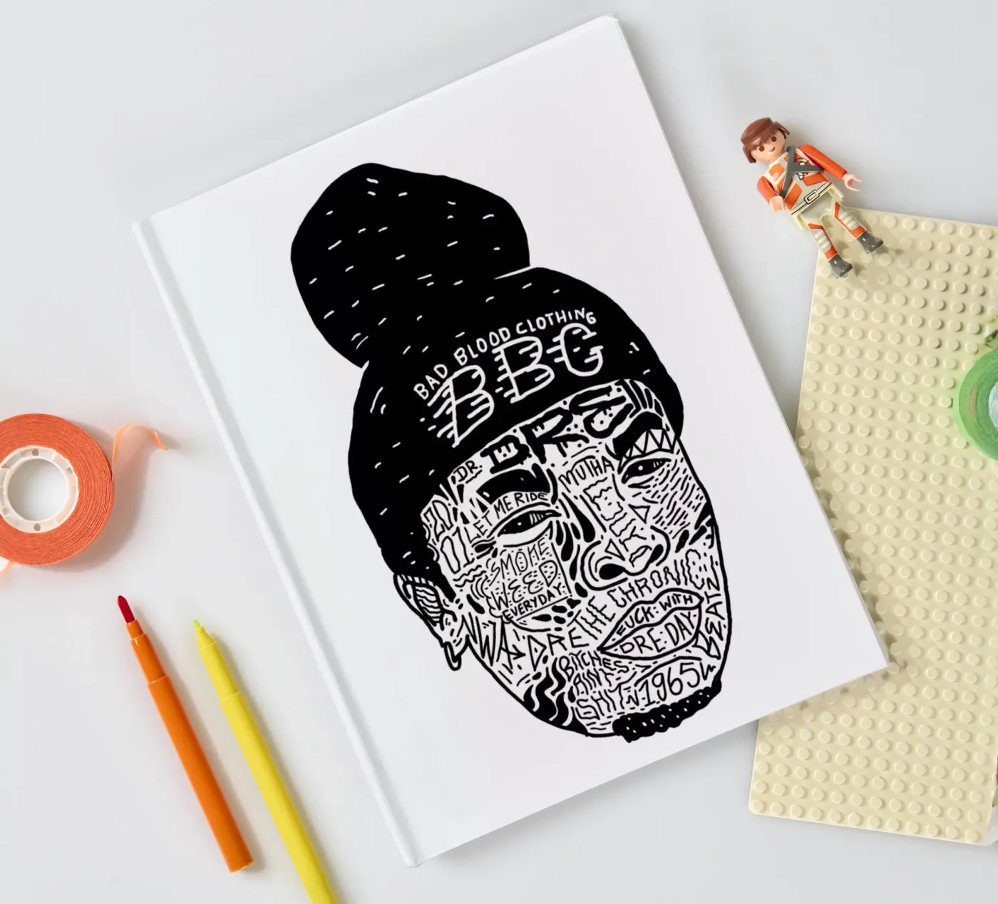 Dre notebook by Nick Cocozza