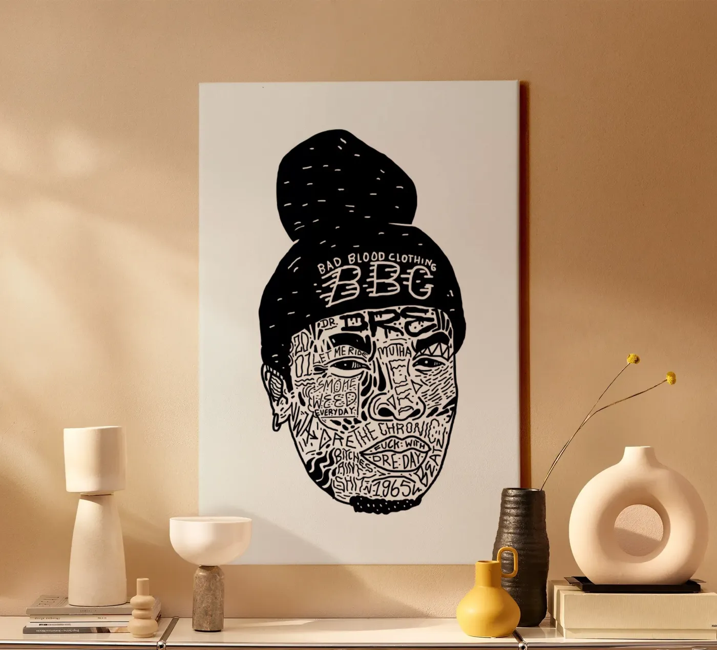 Dre canvas by Nick Cocozza