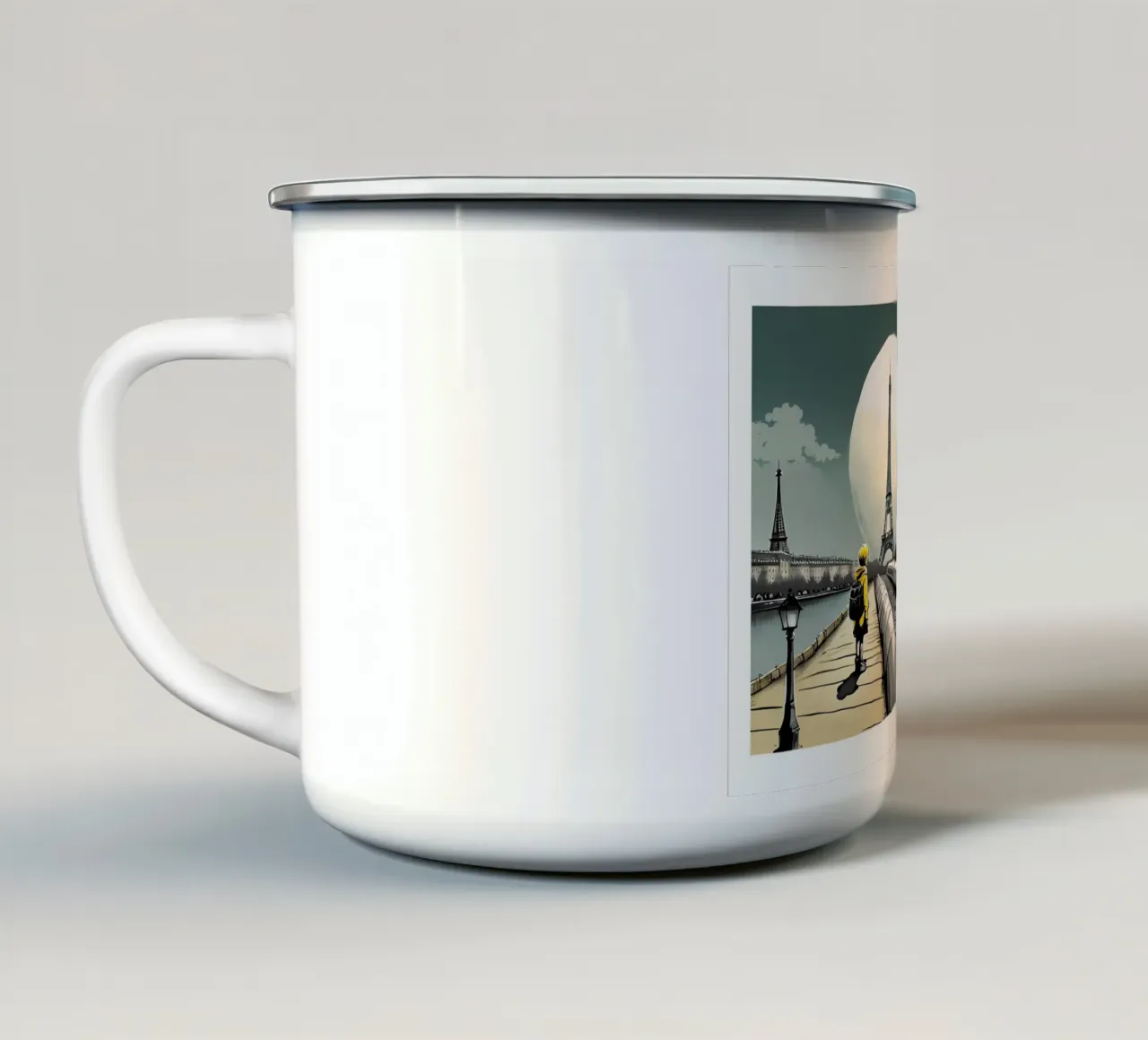 Ispirato dalle banche tazza in smalto da Art Digital Visuel