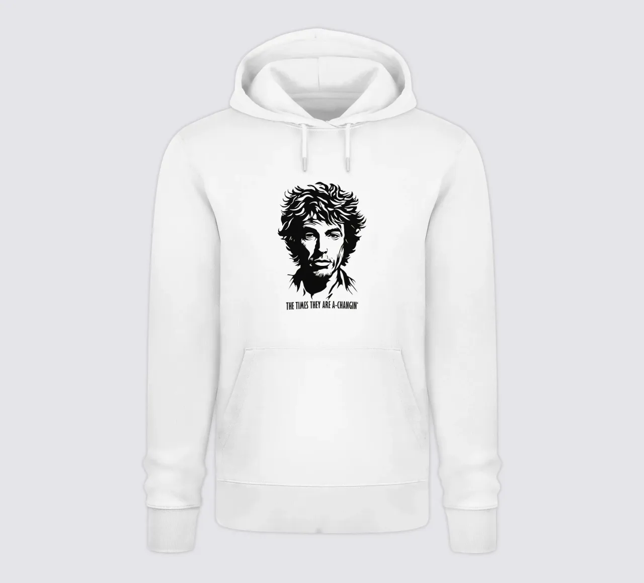 The Times They Are A-Changin' | Bob Dylan Portrait felpa con cappuccio da Autofocus