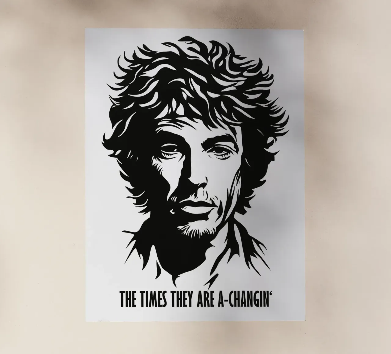 The Times They Are A-Changin' | Bob Dylan Portrait pellicola backlit da Autofocus