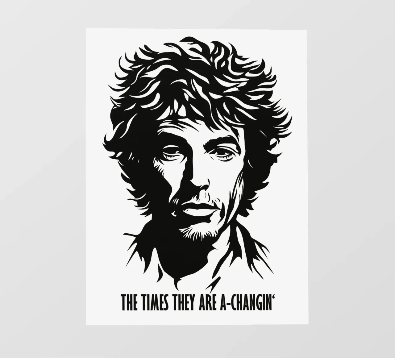 The Times They Are A-Changin' | Bob Dylan Portrait pellicola backlit da Autofocus