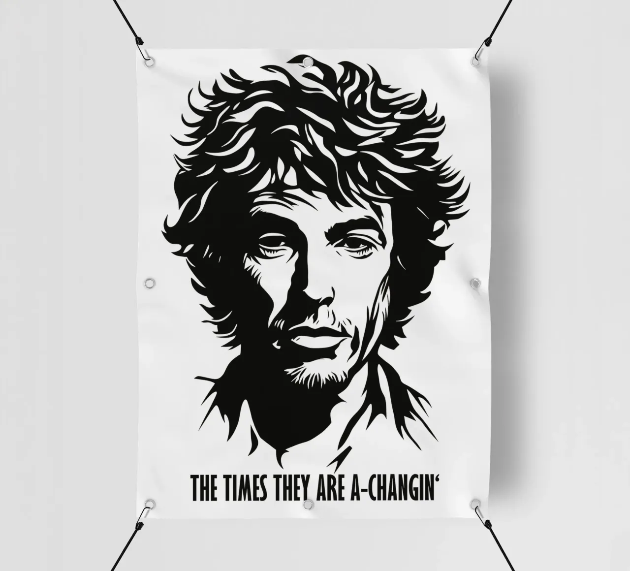 The Times They Are A-Changin' | Bob Dylan Portrait telo in pvc da Autofocus