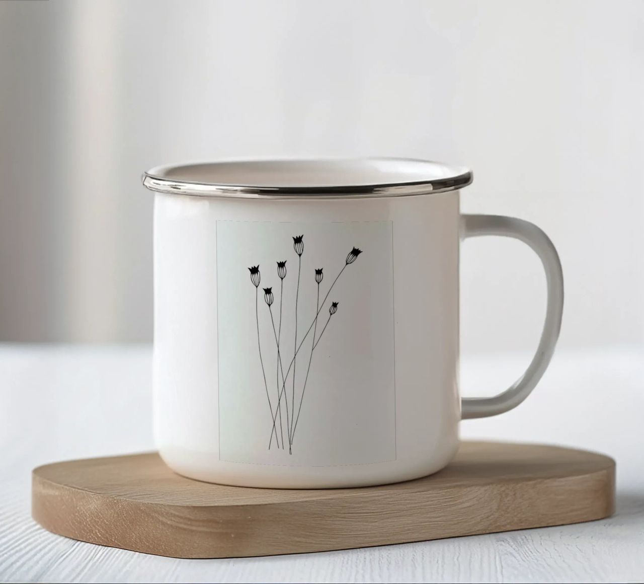 Kornblumen tazza in smalto da Studio Karamelo