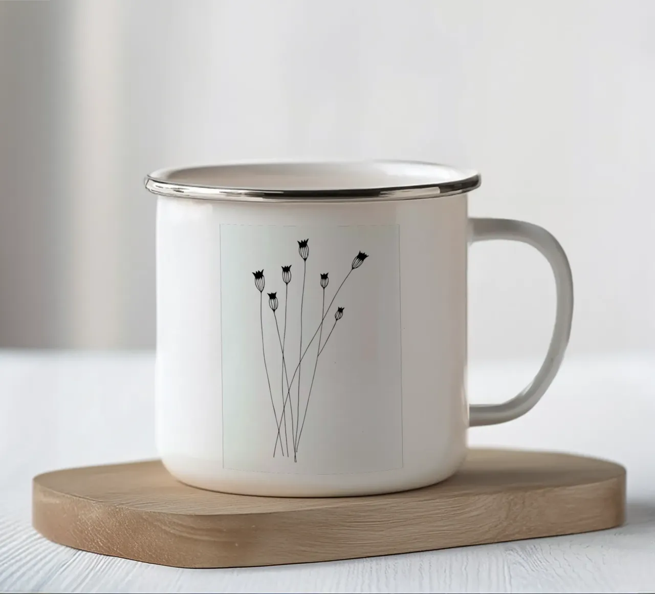 Kornblumen tazza in smalto da Studio Karamelo