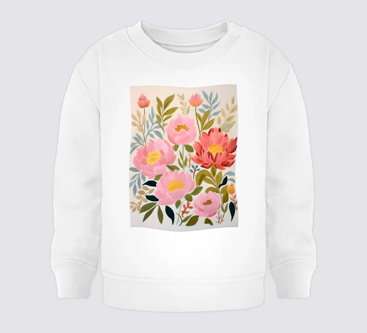 Fioritura floreale felpa neonato da KidzStudio