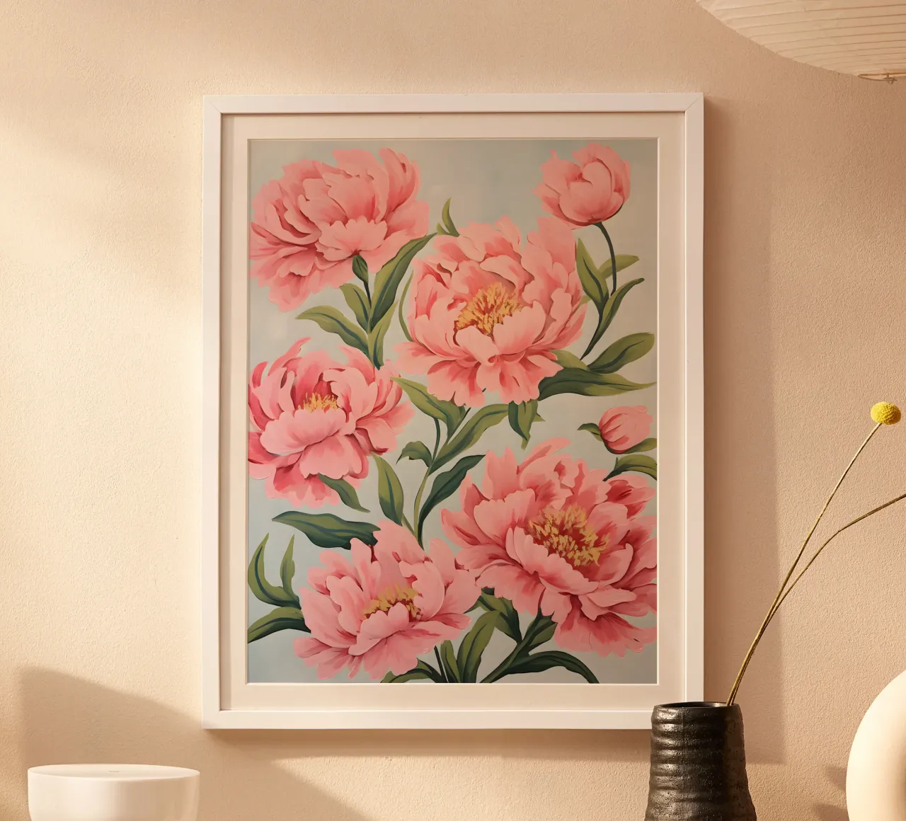 Fiore di peonia carta hahnemühle da KidzStudio