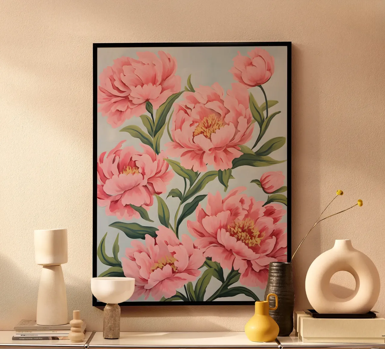 Fiore di peonia carta hahnemühle da KidzStudio