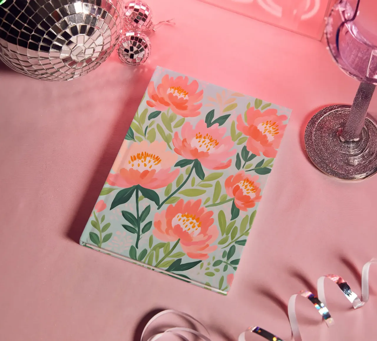 Blush Peony notebook by KidzStudio