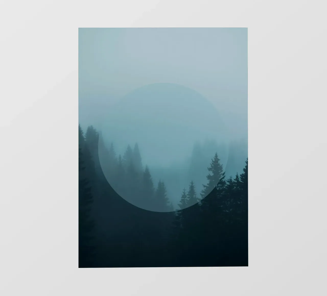 Mania Landscapes Circular 2 Karwendel (Austria) pellicola backlit da Mania Print Collection