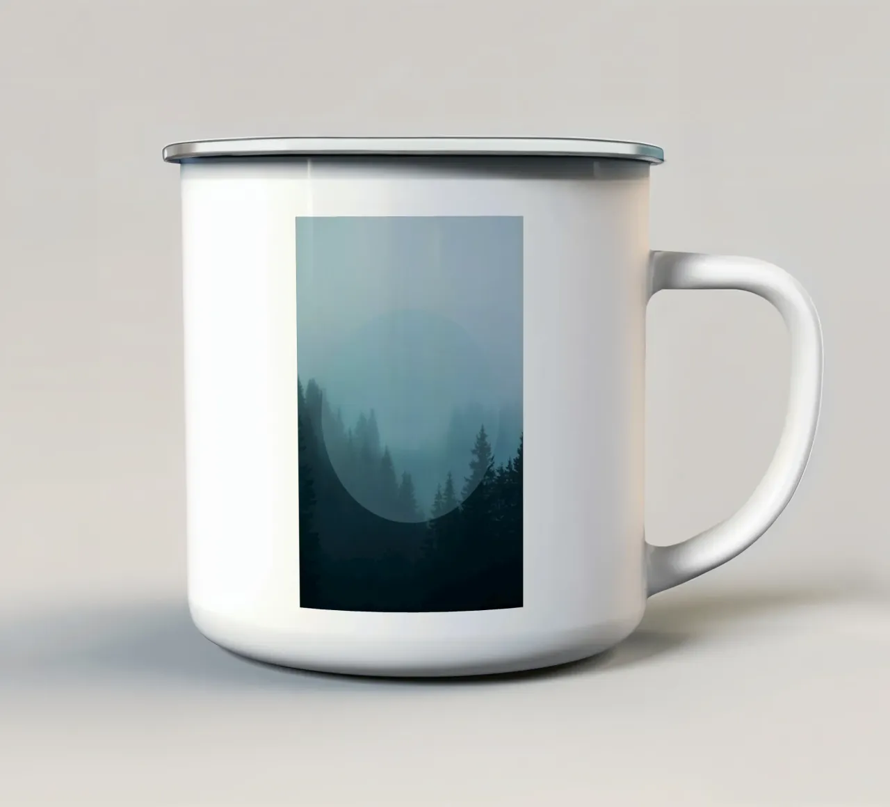 Mania Landscapes Circular 2 Karwendel (Austria) tazza in smalto da Mania Print Collection