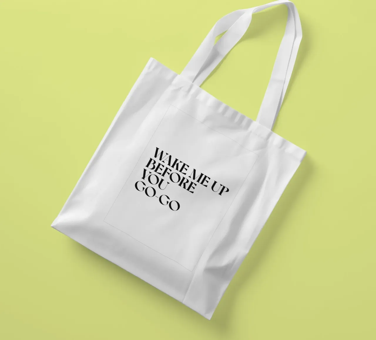 WAKE ME UP tote bag by n.4
