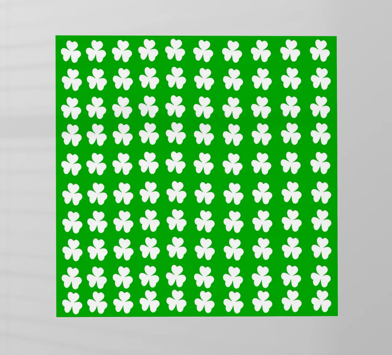 Three lucky leaf clover pattern pellicola backlit da baobabprintstore