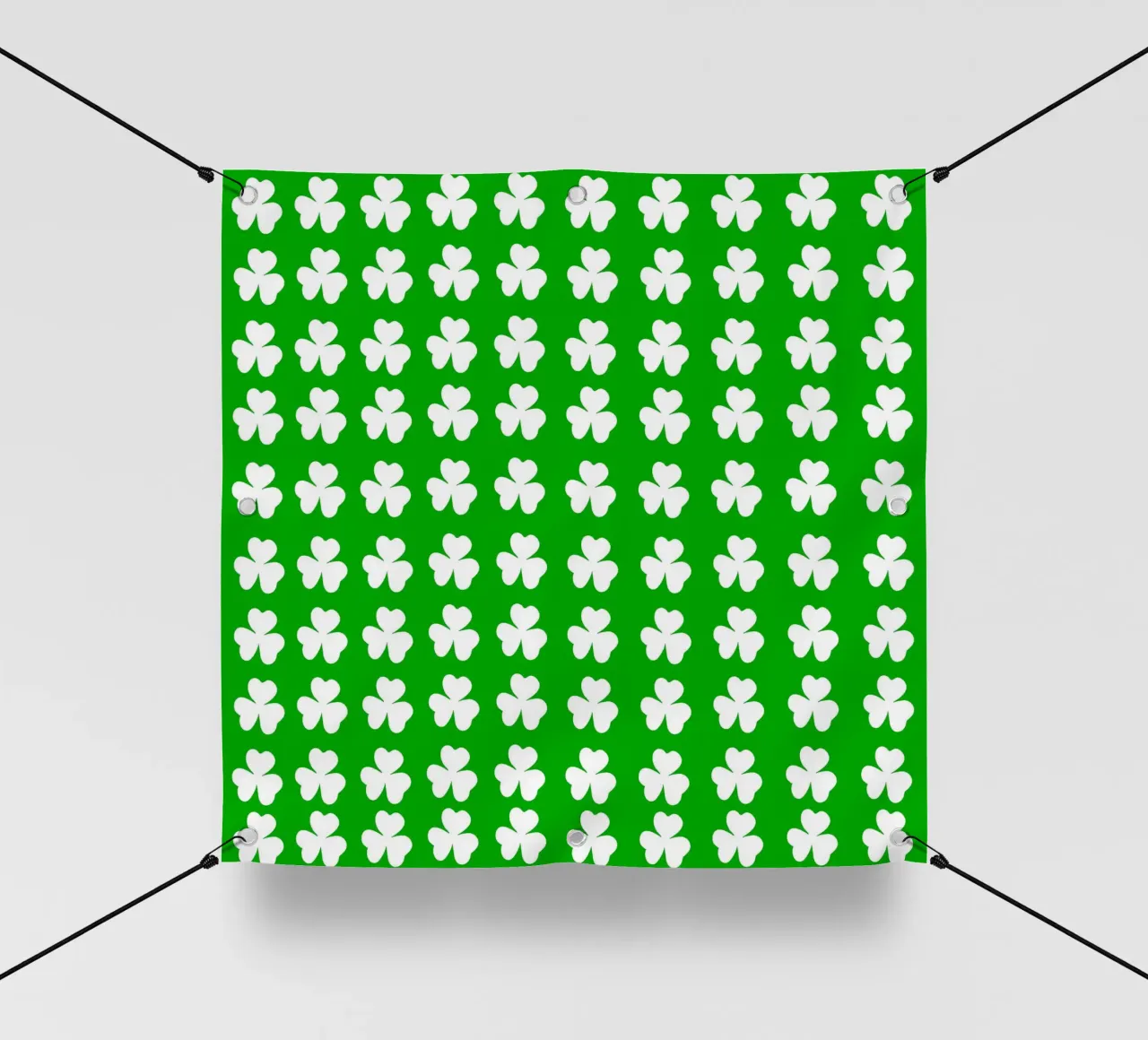 Three lucky leaf clover pattern telo in pvc da baobabprintstore
