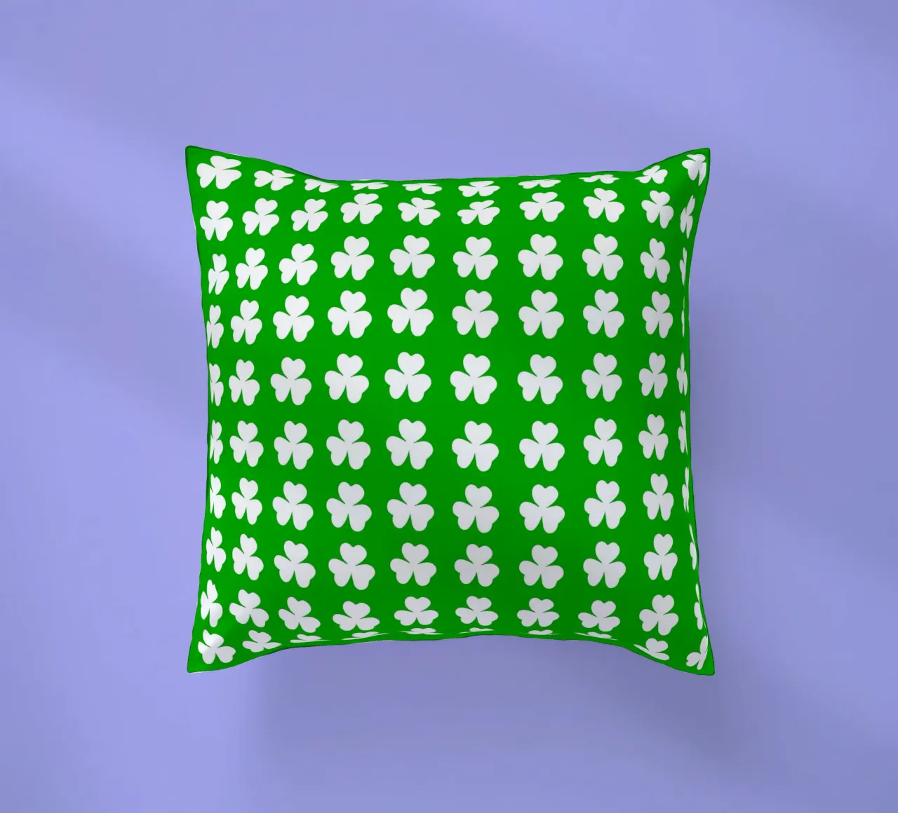 Three lucky leaf clover pattern cuscino da baobabprintstore