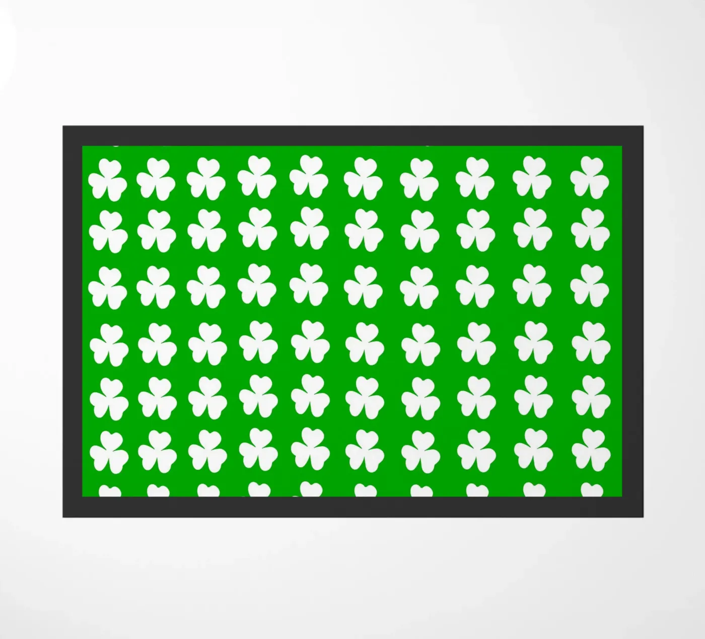 Three lucky leaf clover pattern deurmat van baobabprintstore