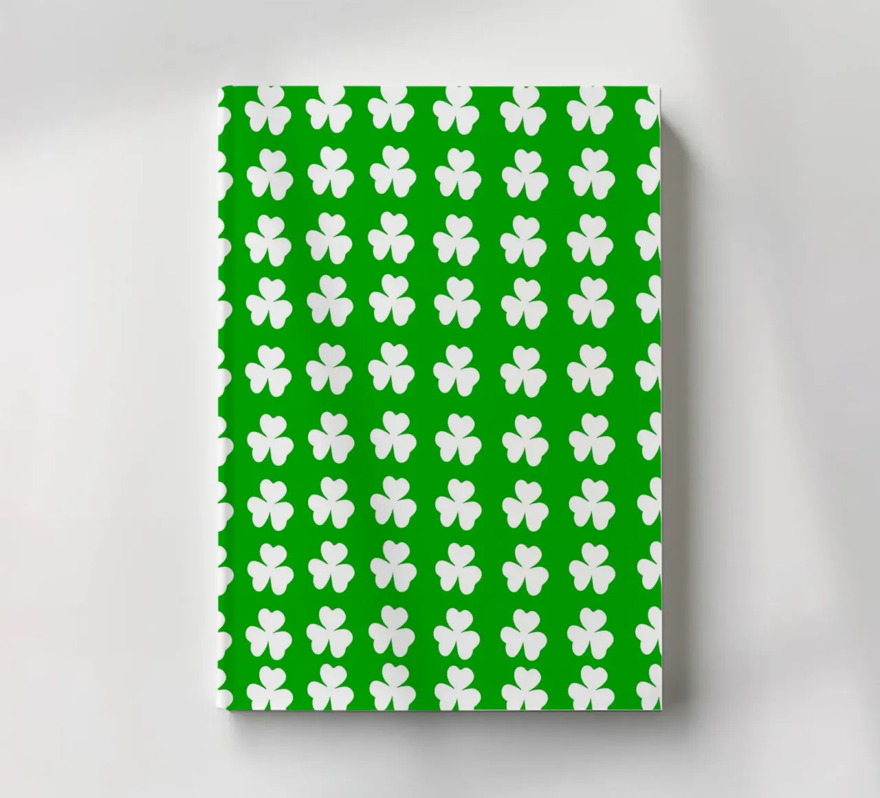 Three lucky leaf clover pattern Notizbuch von baobabprintstore