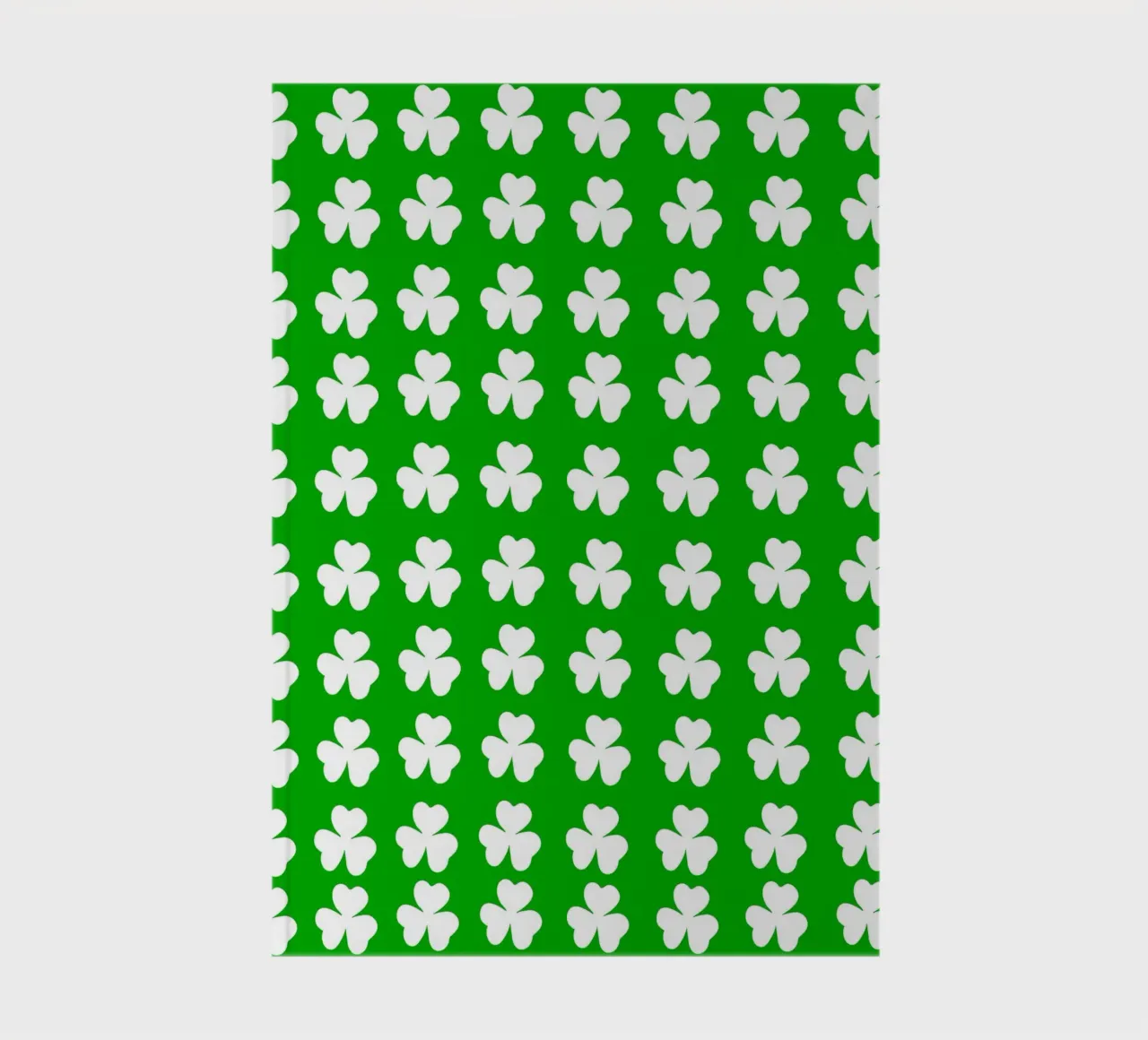 Three lucky leaf clover pattern Notizbuch von baobabprintstore
