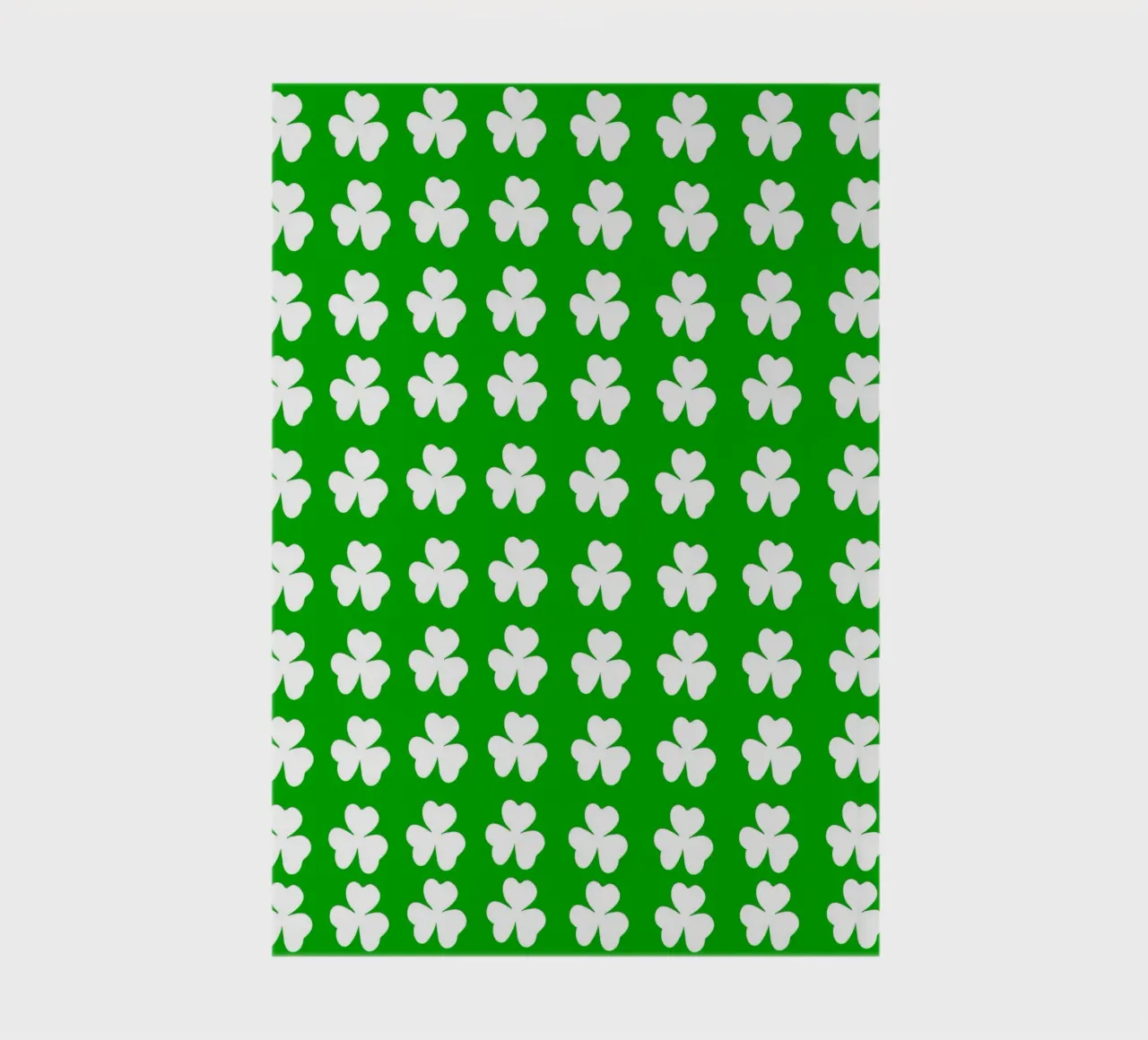 Three lucky leaf clover pattern Notizbuch von baobabprintstore