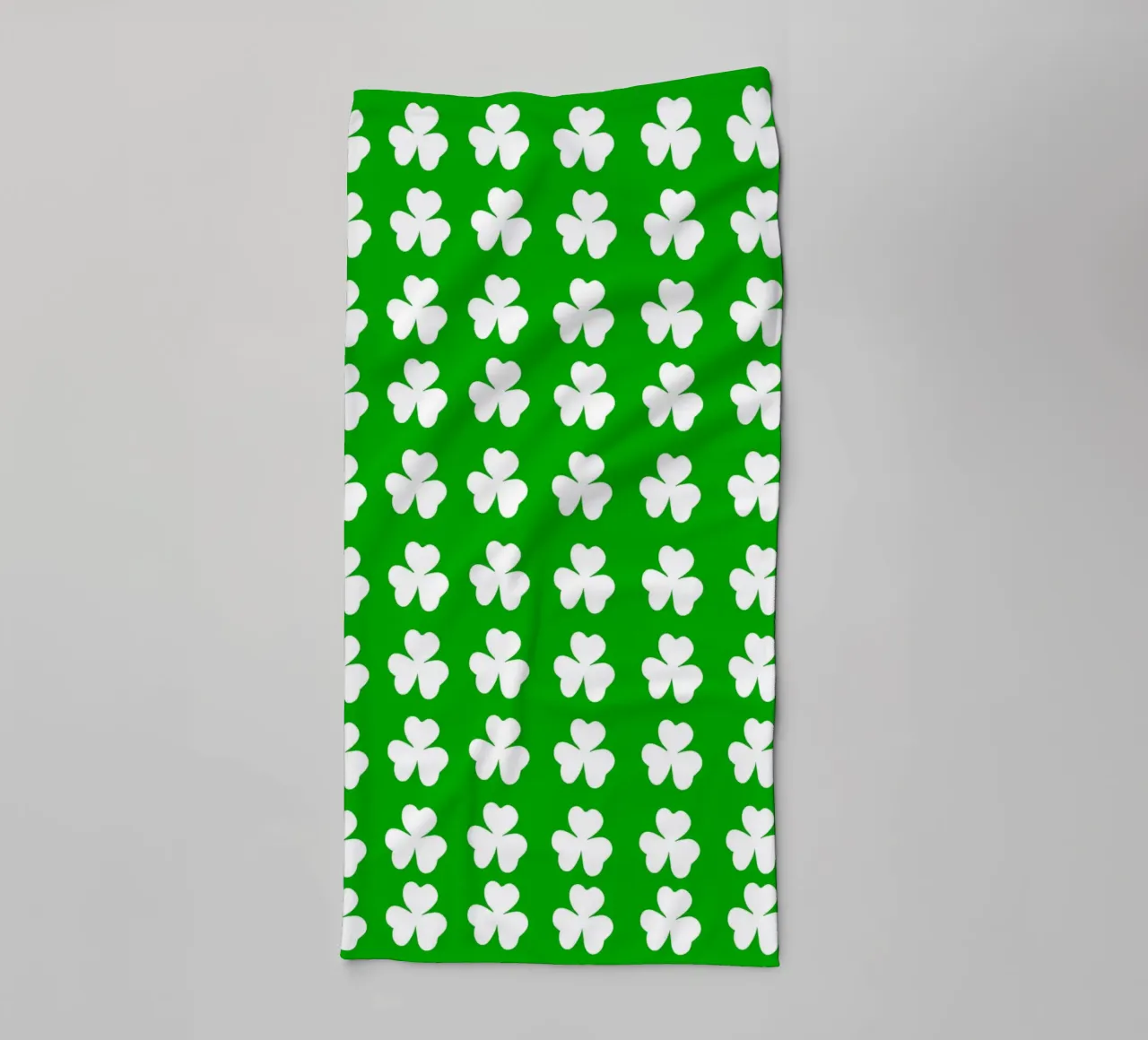 Three lucky leaf clover pattern towel by baobabprintstore