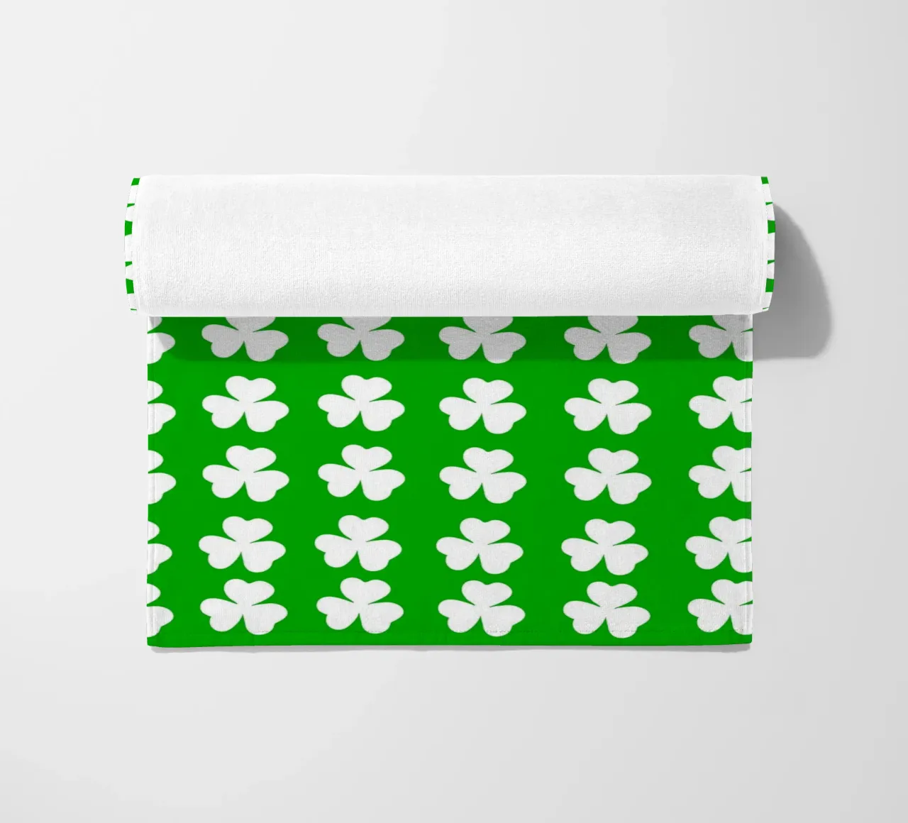 Three lucky leaf clover pattern telo mare da baobabprintstore