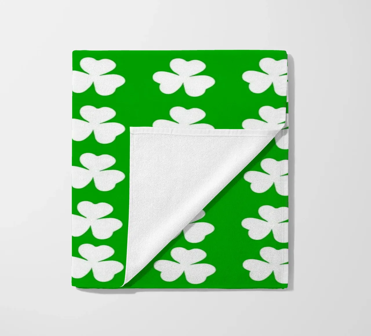 Three lucky leaf clover pattern telo mare da baobabprintstore