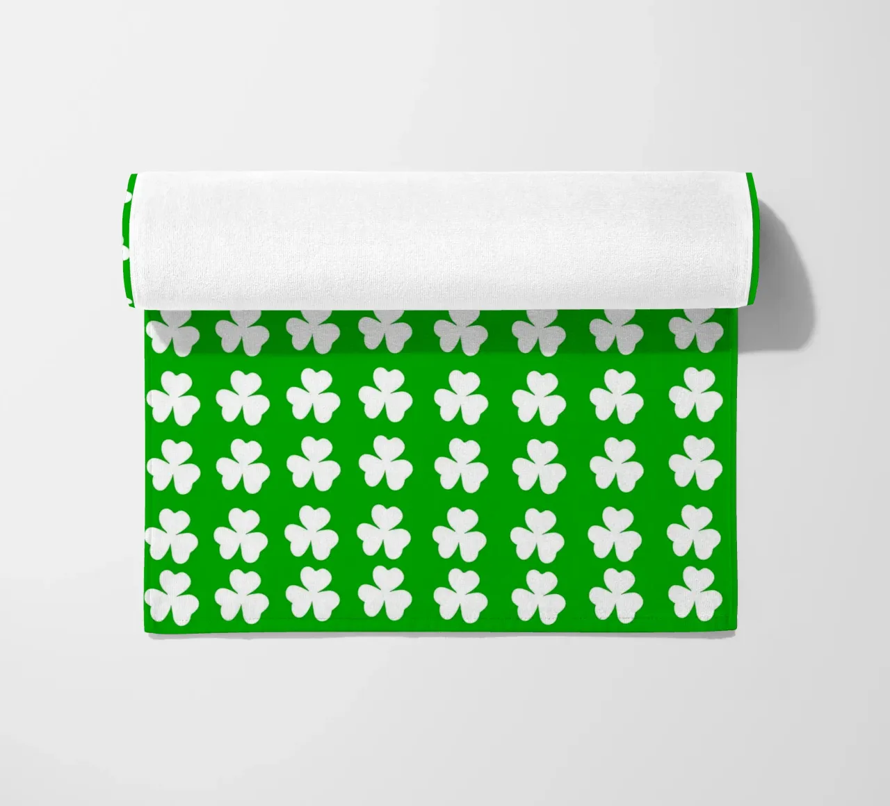 Three lucky leaf clover pattern telo mare da baobabprintstore