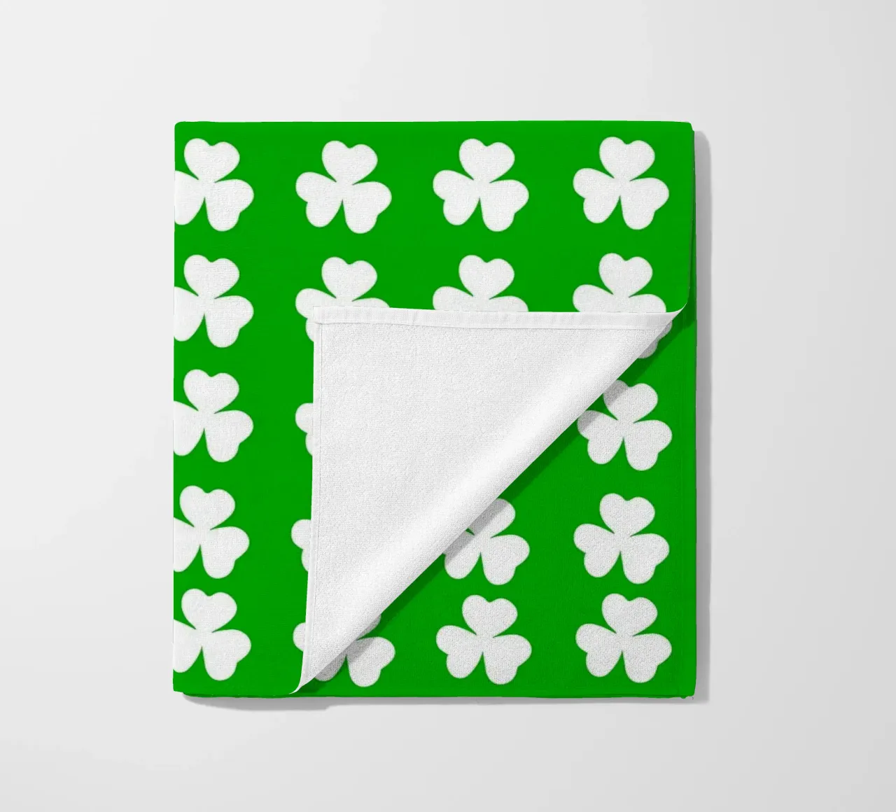 Three lucky leaf clover pattern telo mare da baobabprintstore