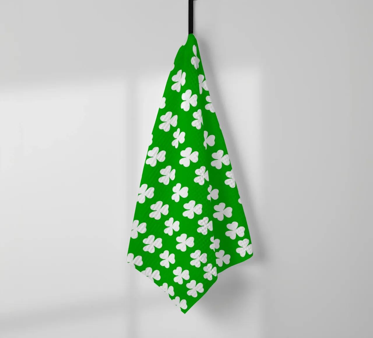 Three lucky leaf clover pattern canovaccio da cucina da baobabprintstore