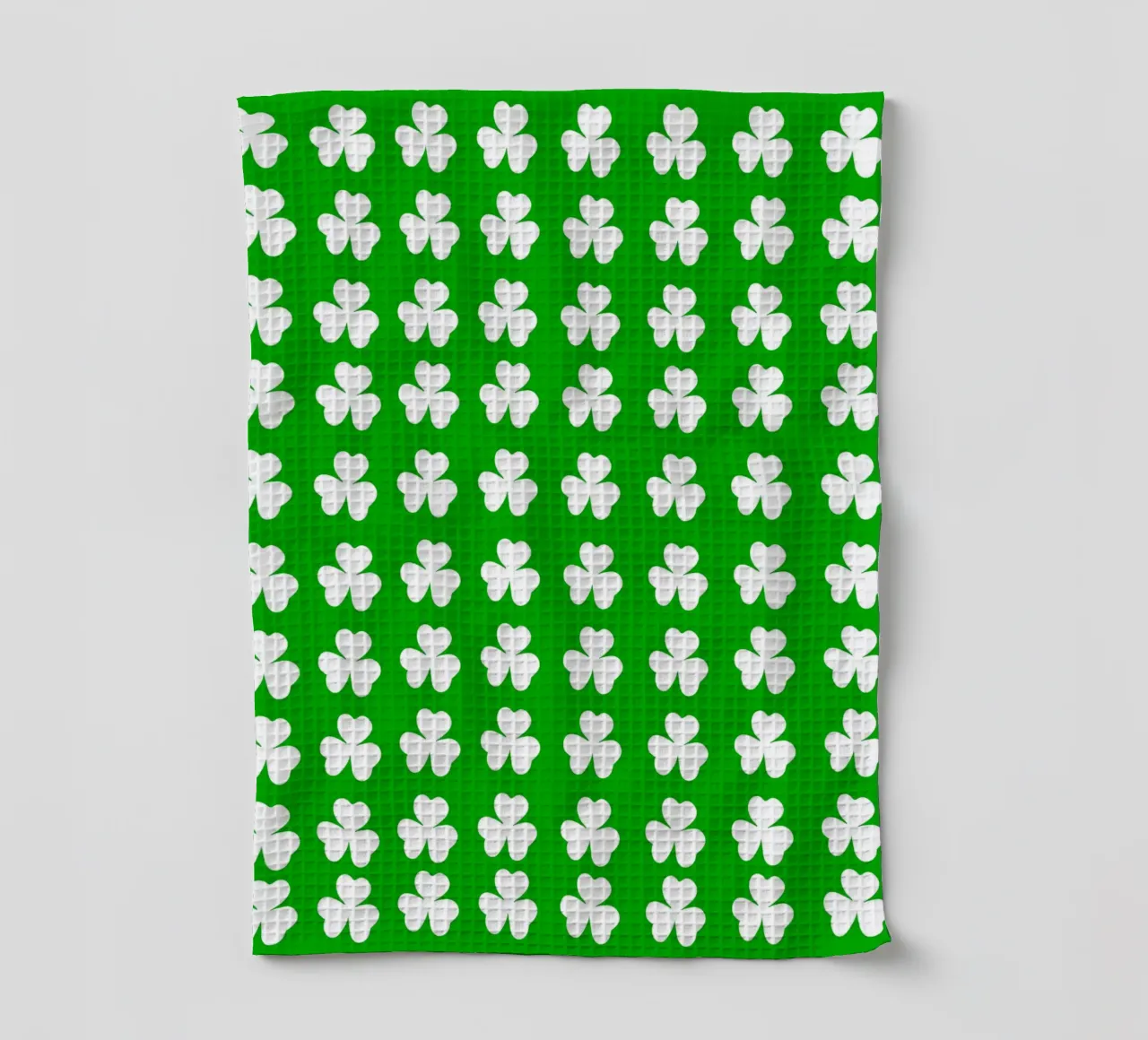 Three lucky leaf clover pattern canovaccio da cucina da baobabprintstore