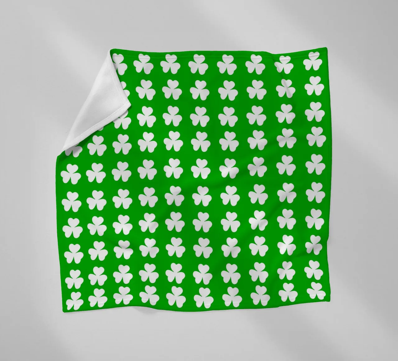 Three lucky leaf clover pattern coperta in pile da baobabprintstore