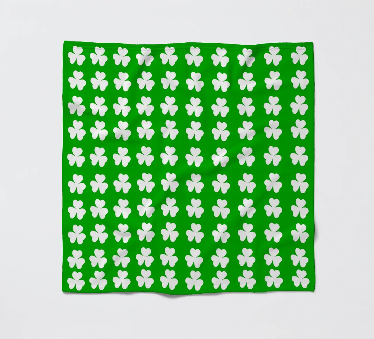 Three lucky leaf clover pattern coperta in pile da baobabprintstore