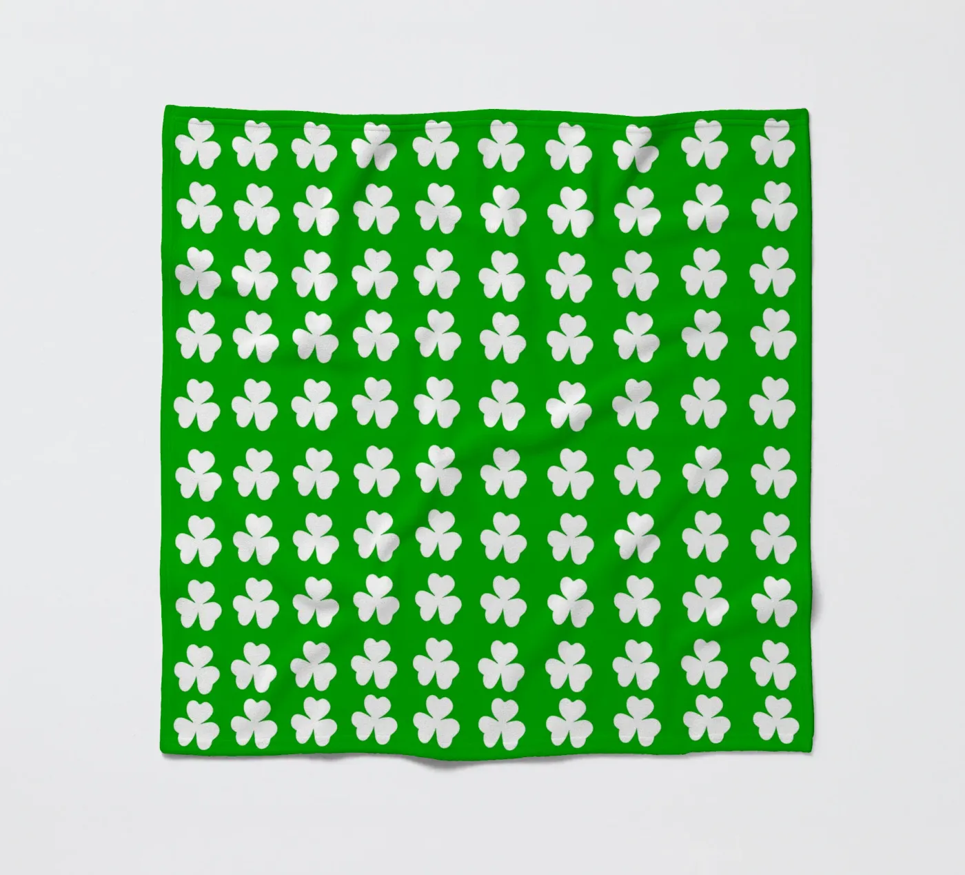 Three lucky leaf clover pattern fleecedeken van baobabprintstore