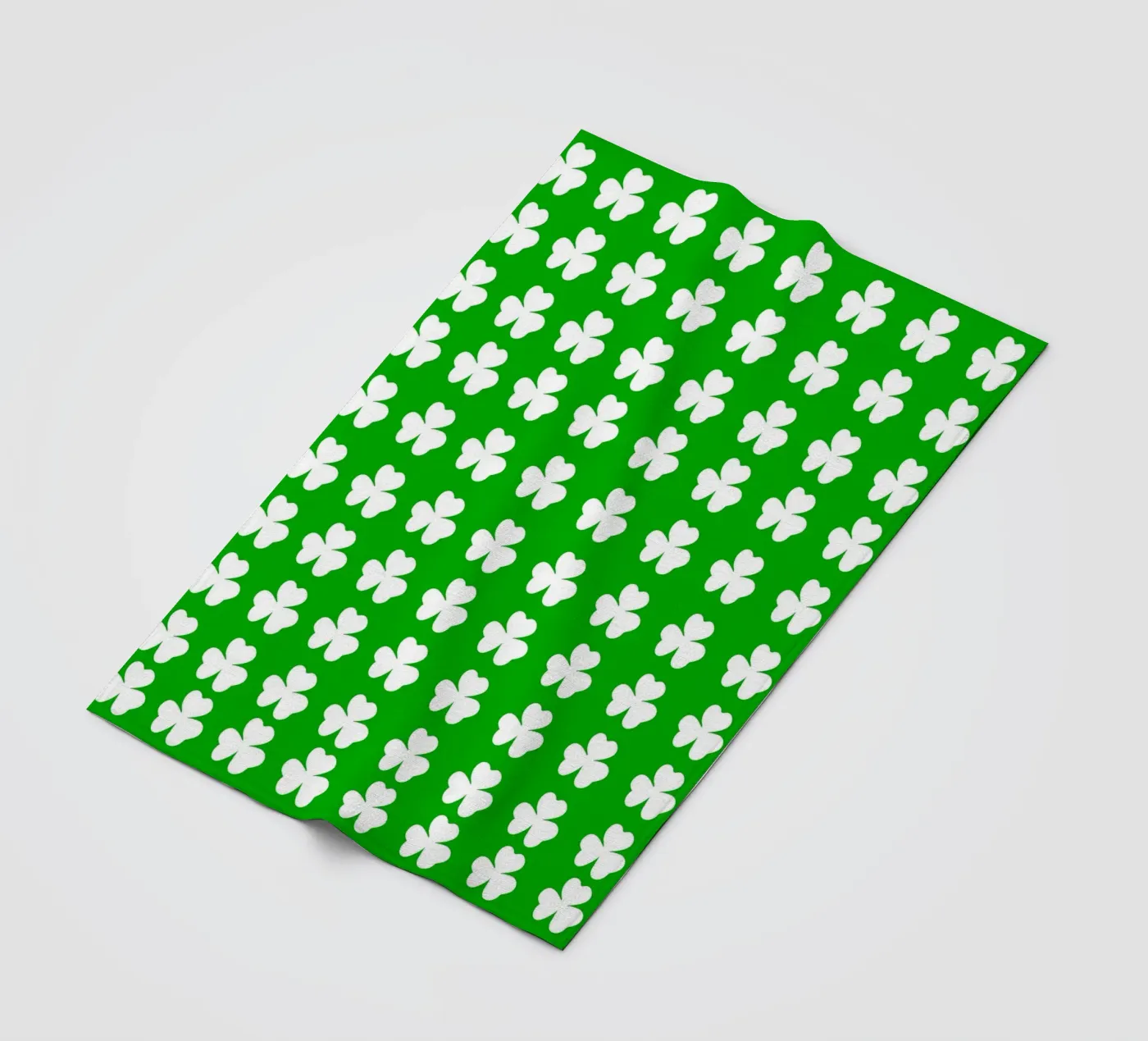 Three lucky leaf clover pattern fleecedeken van baobabprintstore