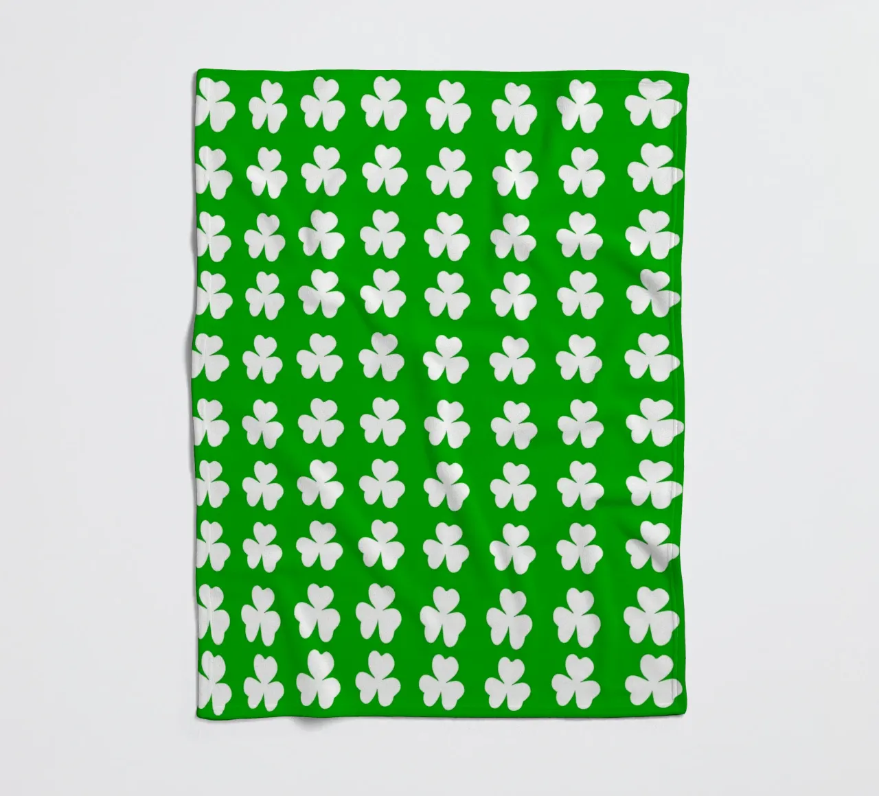 Three lucky leaf clover pattern coperta in pile da baobabprintstore