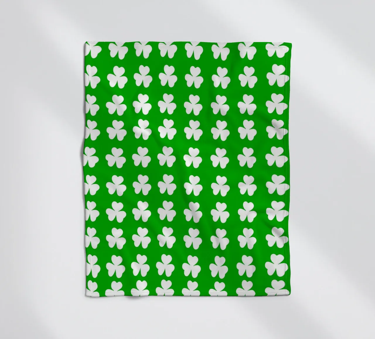 Three lucky leaf clover pattern coperta in pile da baobabprintstore