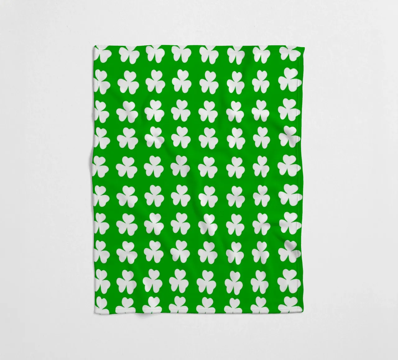Three lucky leaf clover pattern coperta in pile da baobabprintstore
