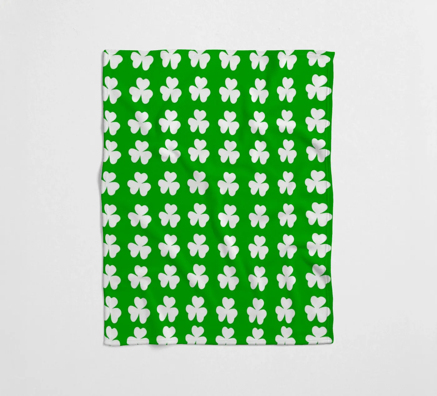Three lucky leaf clover pattern fleecedeken van baobabprintstore