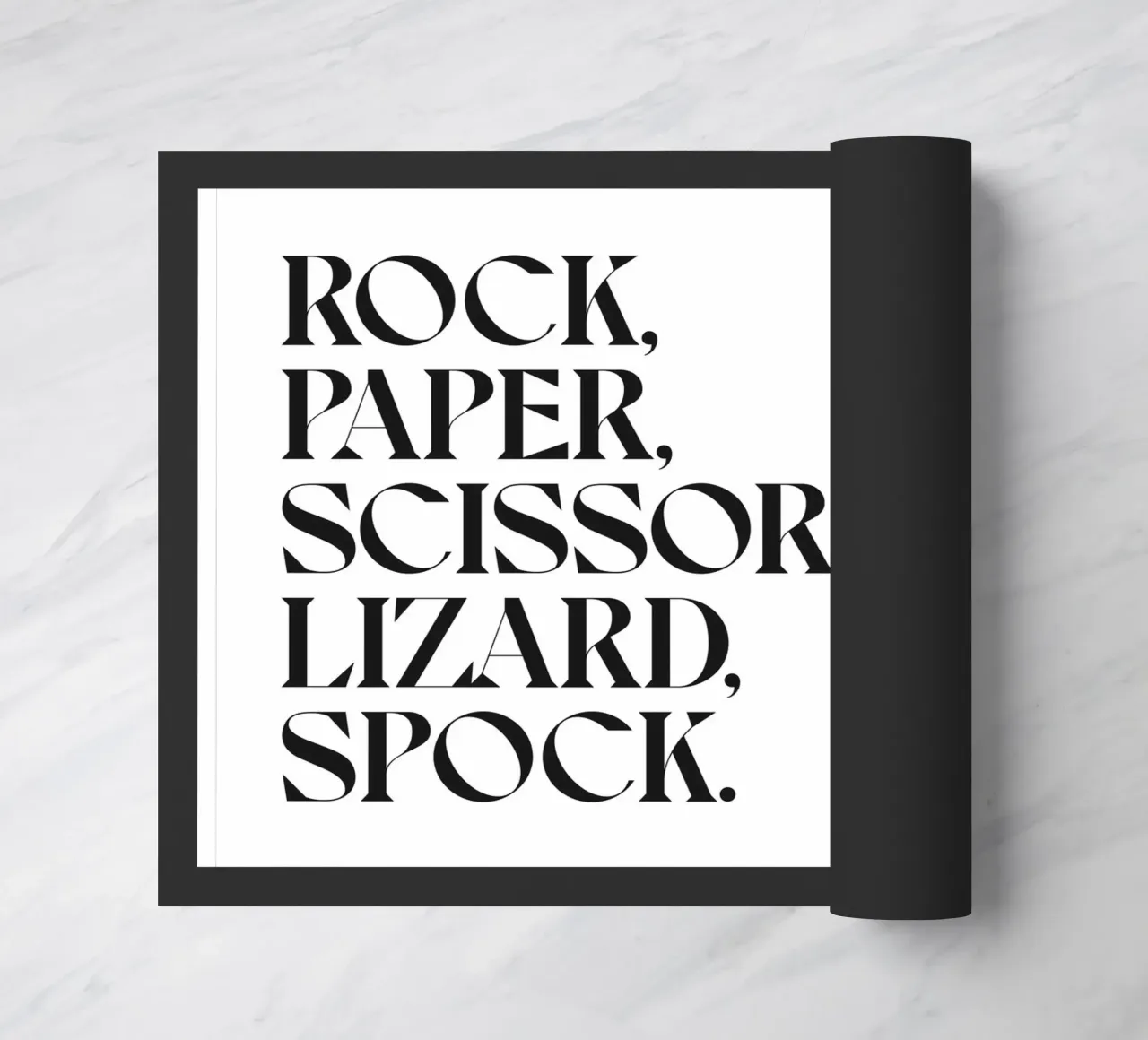 SASSO, CARTA, FORBICE, LUCERTOLA, SPOCK, zerbino da n.4