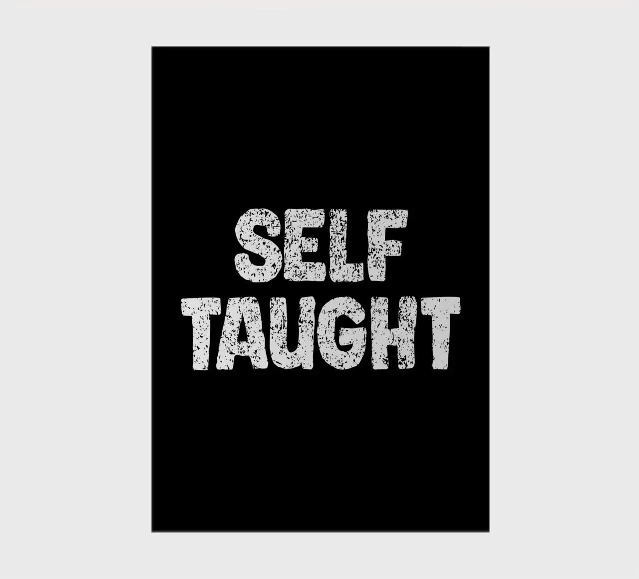 Self-Taught Proud Graphic Typography Learning notebook by sillyindustries
