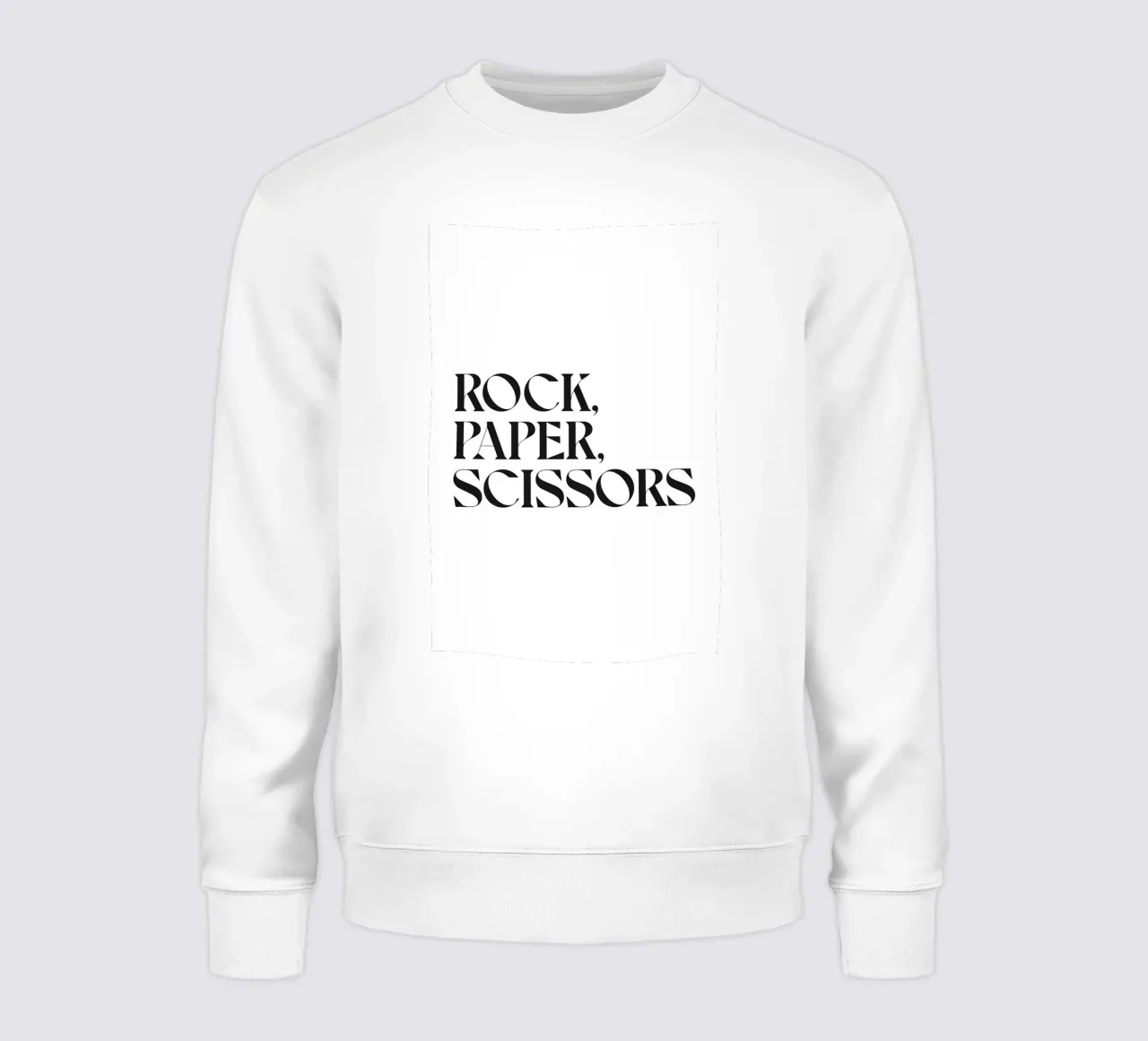 PIEDRA, PAPEL O TIJERA, sudadera de n.4