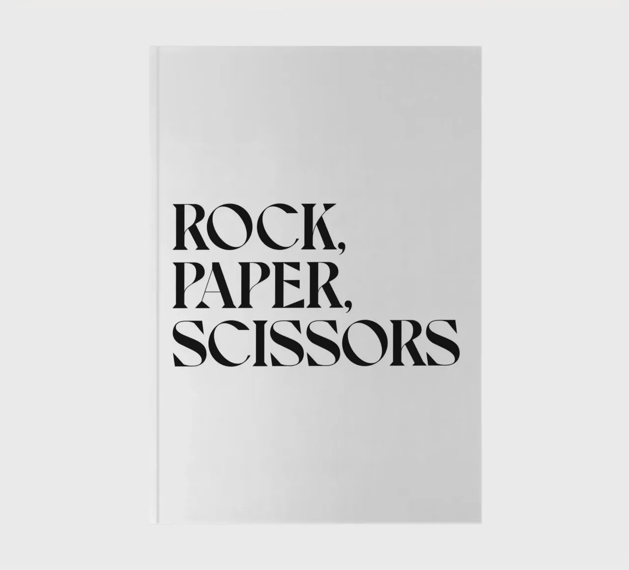 ROCK, PAPER, SCISSORS, notebook by n.4