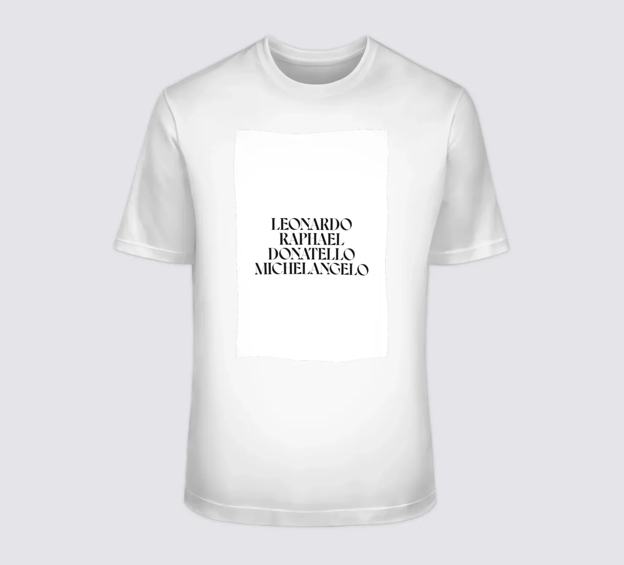 LEO, RAPH, DONNIE E MIKEY t-shirt da n.4