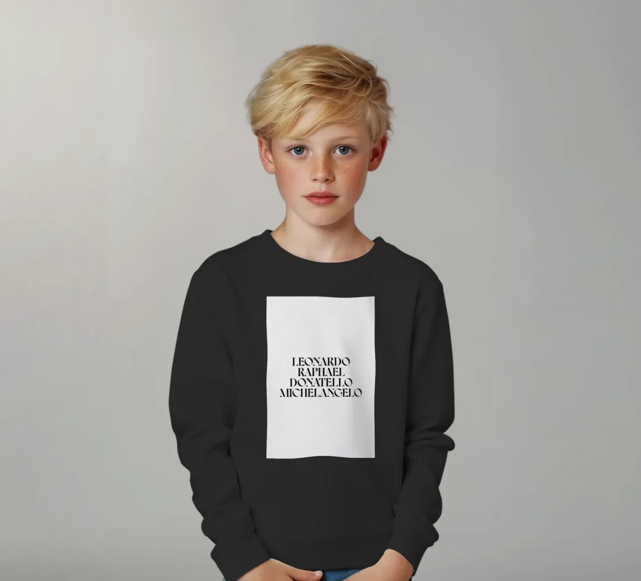 LEO, RAPH, DONNIE E MIKEY felpa bambino da n.4