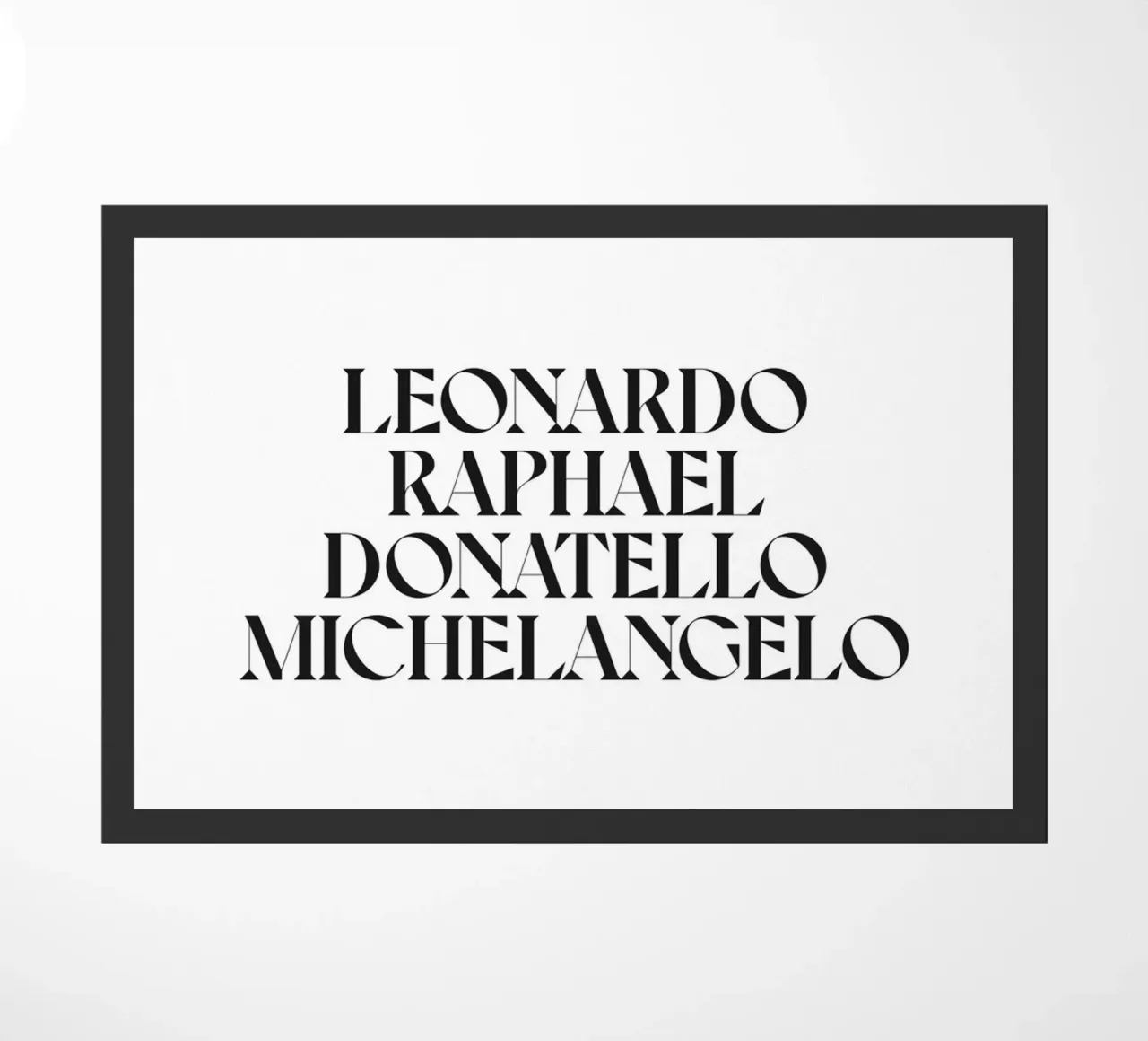 LEO, RAPH, DONNIE E MIKEY zerbino da n.4