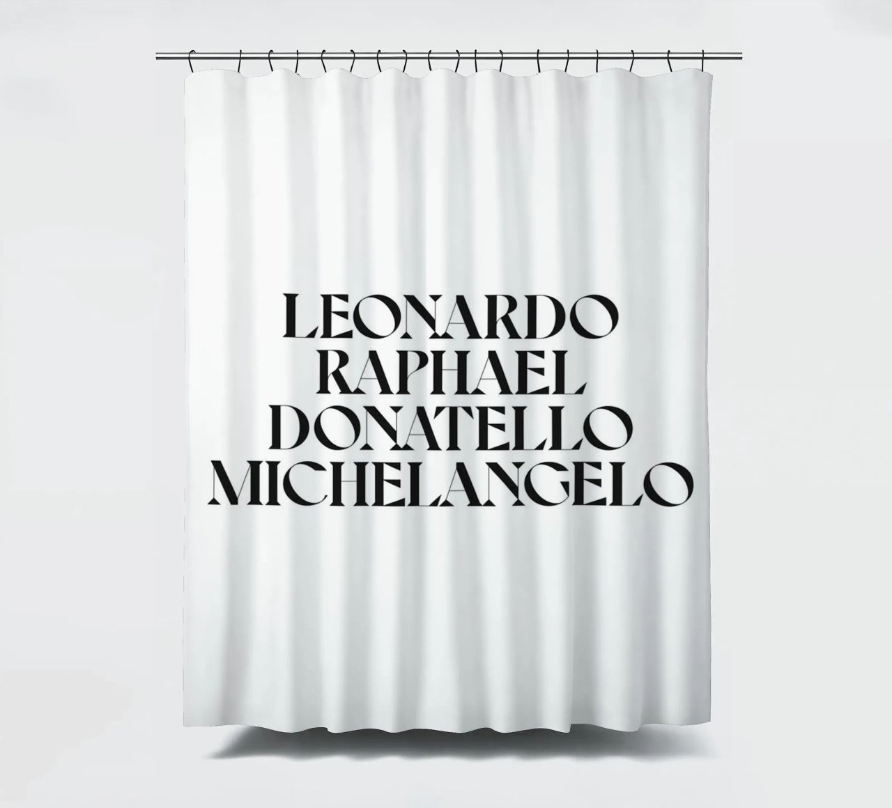 LEO, RAPH, DONNIE E MIKEY tenda da doccia da n.4