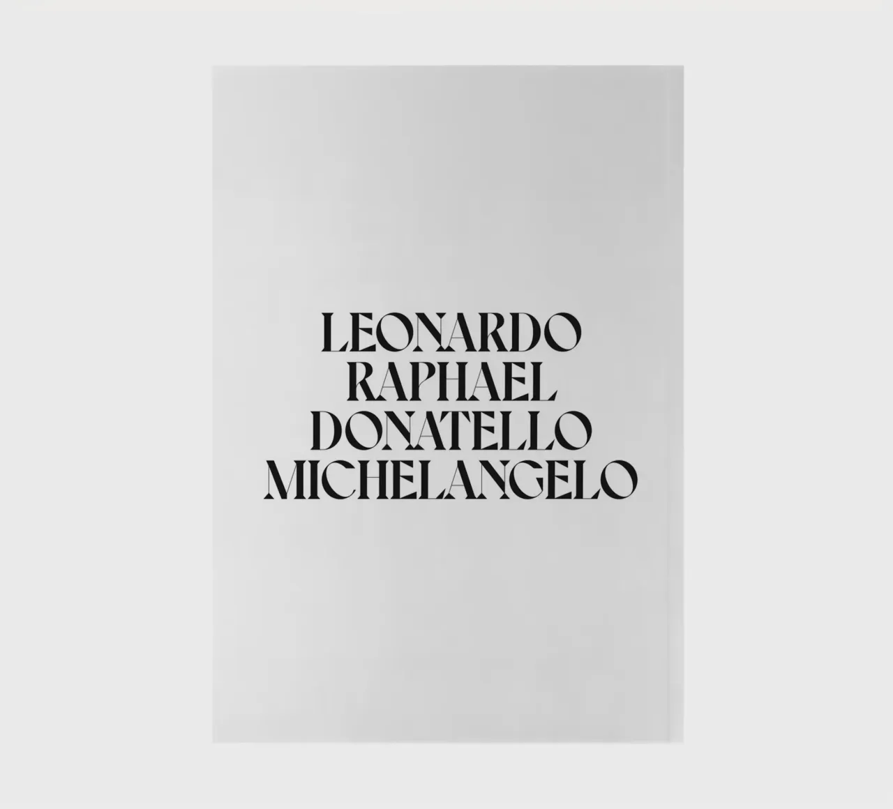 LEO, RAPH, DONNIE & MIKEY notebook by n.4