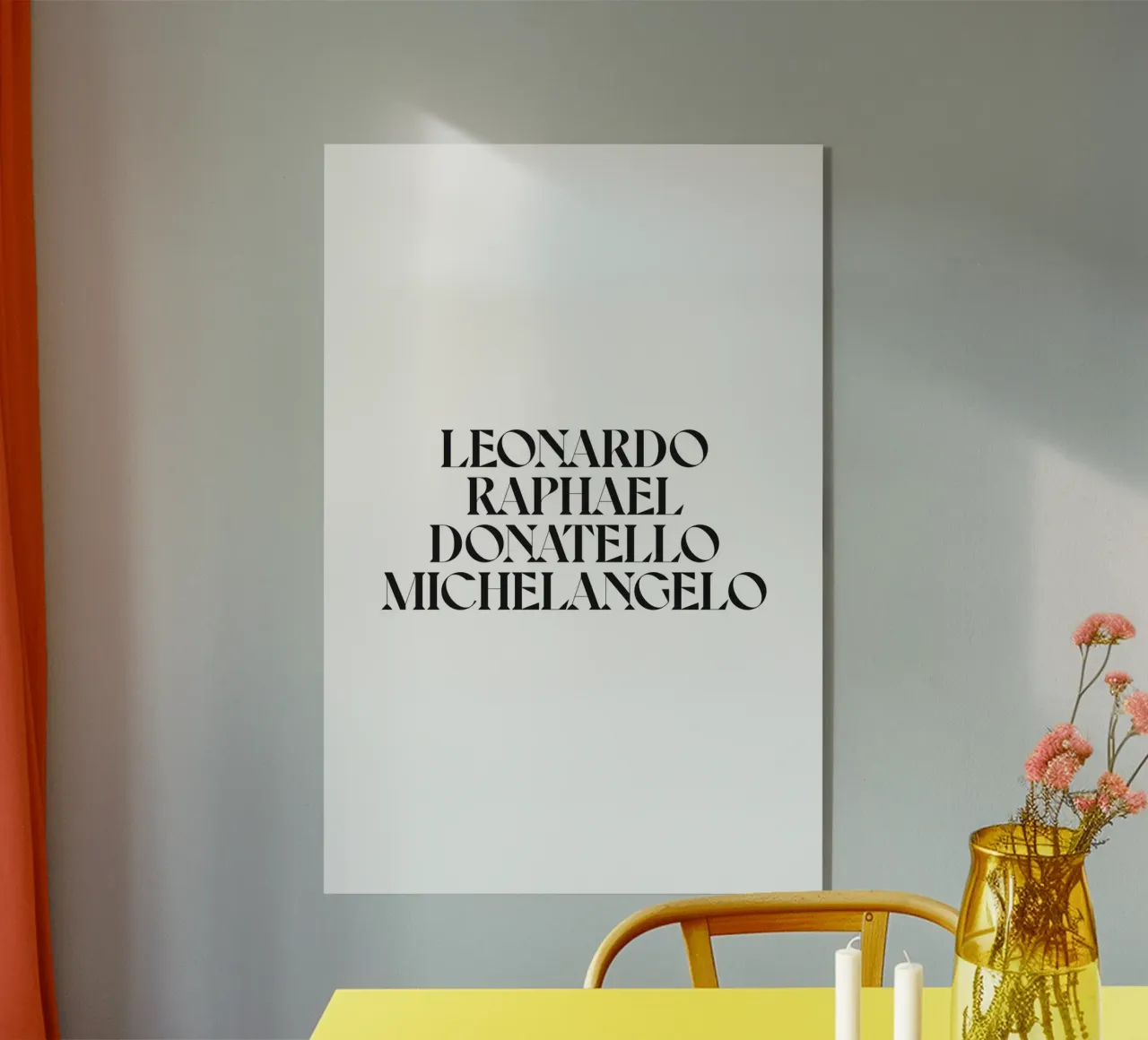 LEO, RAPH, DONNIE E MIKEY plexiglass da n.4