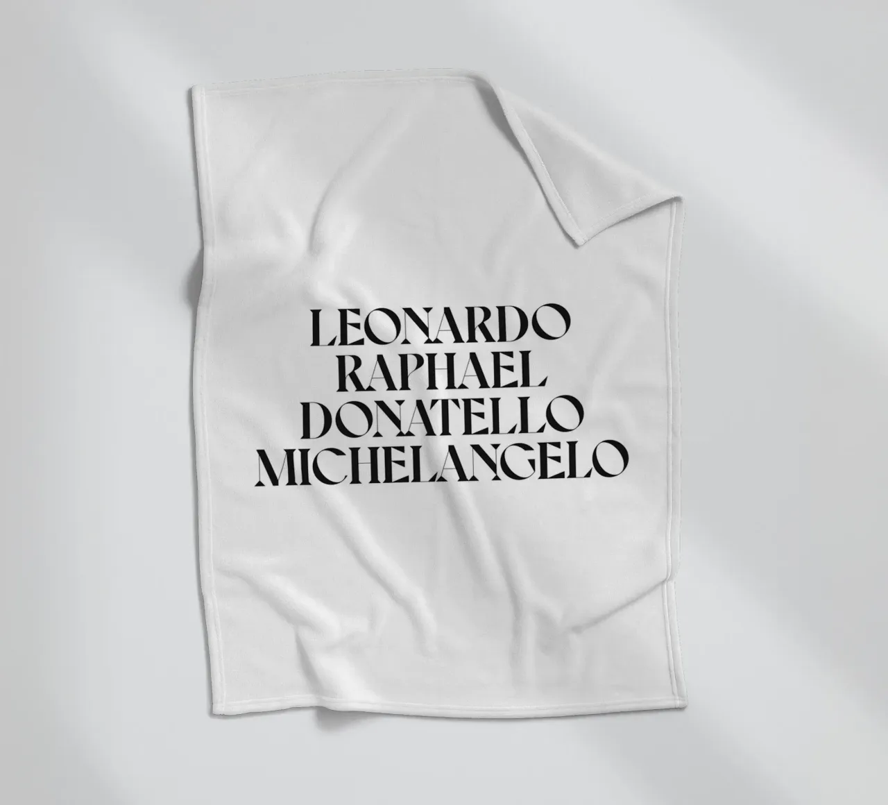 LEO, RAPH, DONNIE E MIKEY coperta in pile da n.4