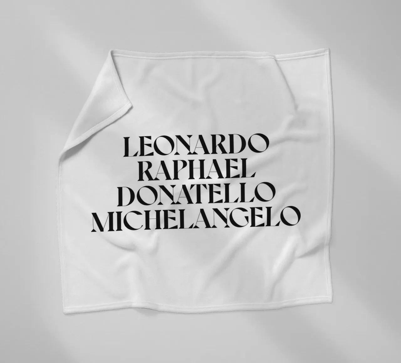 LEO, RAPH, DONNIE E MIKEY coperta in pile da n.4